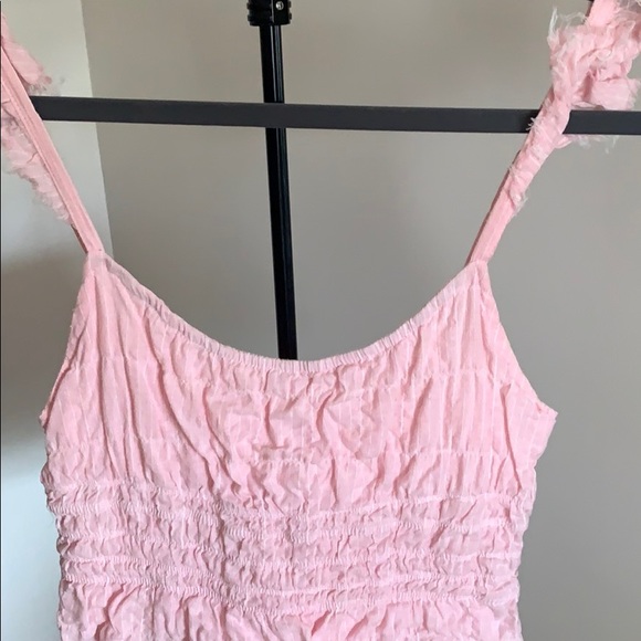 Pink Ruffle Crop Top - Picture 6 of 6